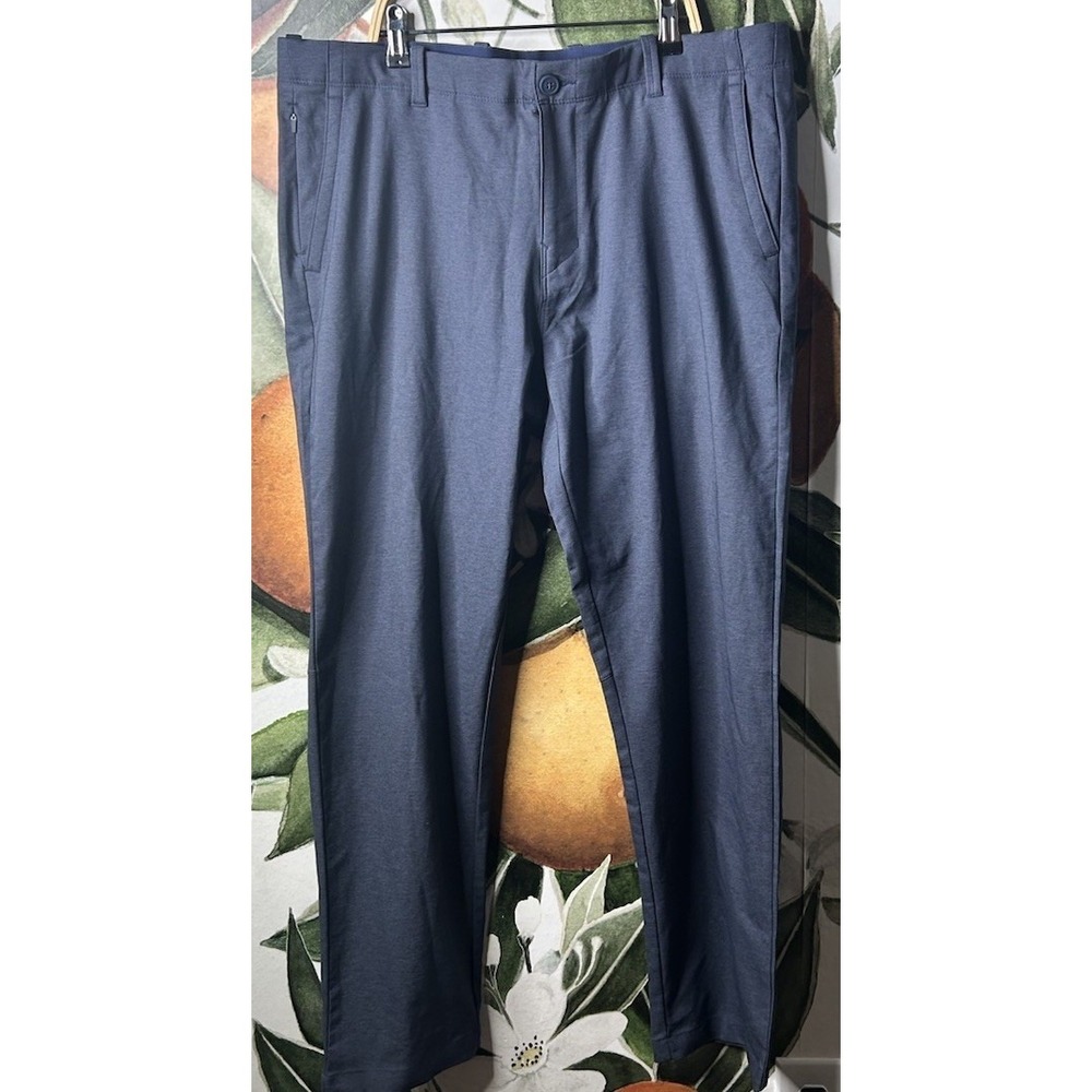 Tommy Bahama Mens 36 x 30 Blue Performance Pants Stretch Waist Pockets